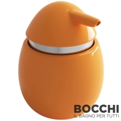 Bocchi - BOCCHI Uovo Seramik Sıvı Sabunluk, Parlak Mandalina Sarısı