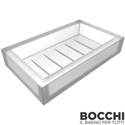 Bocchi - BOCCHI Catania Sabunluk (Tezgah Üzeri), Beyaz Cam