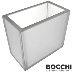 Bocchi - BOCCHI Catania Diş Fırçalık (Tezgah Üzeri), Beyaz Cam