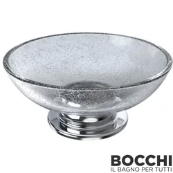 Bocchi - BOCCHI Bologna Sabunluk (Tezgah Üzeri), Kırık Cam - Krom