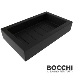 Bocchi - BOCCHI Catania Sabunluk (Tezgah Üzeri), Siyah Cam