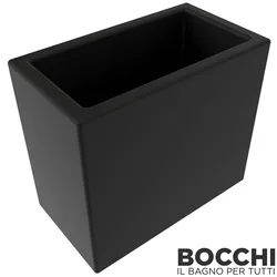 Bocchi - BOCCHI Catania Diş Fırçalık (Tezgah Üzeri), Siyah Cam