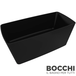 Bocchi - BOCCHI Modena Küvet 185x86 Akrilik, Parlak Siyah