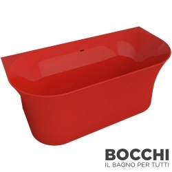 Bocchi - BOCCHI Taranto Küvet 184x87 Akrilik, Parlak Kırmızı