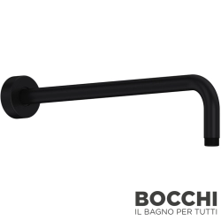 Bocchi - BOCCHI Duvardan Dirsek, Yuvarlak, 40 cm, Mat Siyah