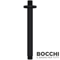 Bocchi - BOCCHI Tavandan Dirsek, Yuvarlak, 15 cm, Mat Siyah