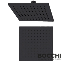 Bocchi - BOCCHI Air2 200S Tepe Duşu, 20 cm, Mat Siyah