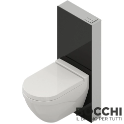 Bocchi - BOCCHI GlassBox Asma Klozet İçin Cam Rezervuar, Siyah