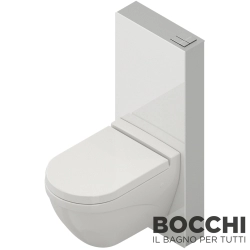 Bocchi - BOCCHI GlassBox Asma Klozet İçin Cam Rezervuar, Beyaz
