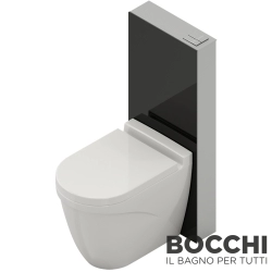 Bocchi - BOCCHI GlassBox Yerden Tek Klozet İçin Cam Rezervuar, Siyah
