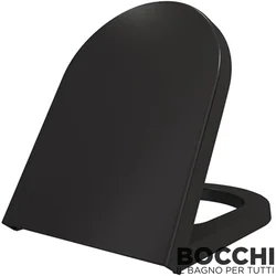 Bocchi - BOCCHI Taormina Klozet Kapağı, Yavaş Kapanır, Mat Siyah