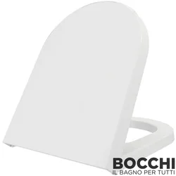 Bocchi - BOCCHI Pure S Klozet Kapağı, Yavaş Kapanır, Parlak Beyaz