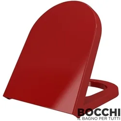 Bocchi - BOCCHI Pure S Klozet Kapağı, Yavaş Kapanır, Kırmızı