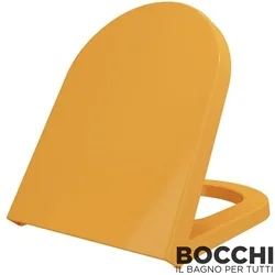 Bocchi - BOCCHI Pure S Klozet Kapağı, Yavaş Kapanır, Mandalina Sarısı