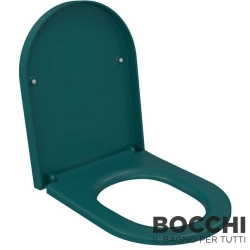 Bocchi - BOCCHI Pure S Klozet Kapağı, Yavaş Kapanır, Mat Petrol Mavisi