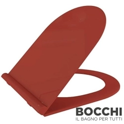 Bocchi - BOCCHI Pure Slim Klozet Kapağı, Yavaş Kapanır, Kırmızı