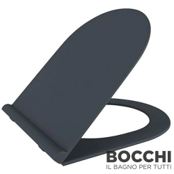 Bocchi - BOCCHI Pure Slim Klozet Kapağı, Yavaş Kapanır, Antrasit