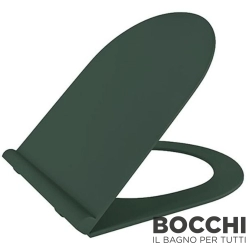 Bocchi - BOCCHI Pure Slim Klozet Kapağı, Yavaş Kapanır, Mat Yeşil