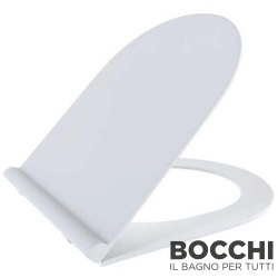 Bocchi - BOCCHI Pure Slim Klozet Kapağı, Yavaş Kapanır, Mat Beyaz