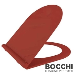 Bocchi - BOCCHI Pure Slim Klozet Kapağı, Yavaş Kapanır, Kırmızı