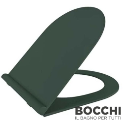Bocchi - BOCCHI Pure Slim Klozet Kapağı, Yavaş Kapanır, Mat Yeşil