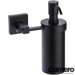 Camero - Camero Line Black Sıvı Sabunluk Metal, Siyah