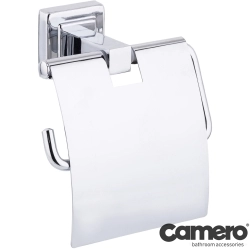 Camero - Camero Line Chrome Tuvalet Kağıtlığı Kapaklı, Krom