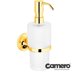 Camero - Camero Sıvı Sabunluk Camlı, Altın