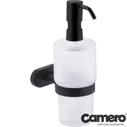 Camero - Camero Otto Black Sıvı Sabunluk Camlı, Siyah