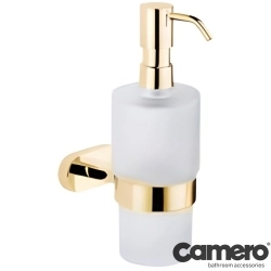 Camero - Camero Otto Gold Sıvı Sabunluk Camlı, Altın