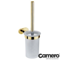 Camero - Camero Otto Gold Klozet Fırçası Camlı, Altın