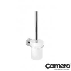 Camero - Camero Polo Chrome Klozet Fırçası Camlı, Krom