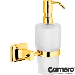 Camero - Camero Sıvı Sabunluk Camlı, Altın