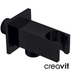 Creavit - Creavit Askılı Duş Çıkış Dirseği, Mat Siyah