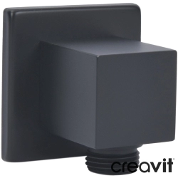 Creavit - Creavit Duş Çıkış Dirseği, Mat Siyah