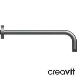 Creavit - Creavit Duvardan Tepe Duşu Dirseği, 334 mm, Gun Grey