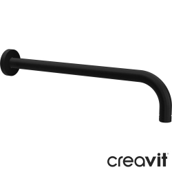 Creavit - Creavit Duvardan Tepe Duşu Dirseği, 334 mm, Mat Siyah