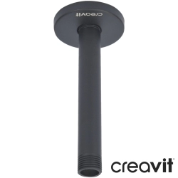 Creavit - Creavit Tavandan Tepe Duşu Dirseği, 150 mm, Mat Siyah (Kısa)