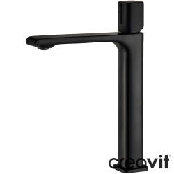 Creavit - Creavit Alfa Yüksek Lavabo Bataryası, Mat Siyah