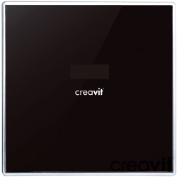 Creavit - Creavit Fotoselli Pisuvar Bataryası, Siyah/Krom (Sıva Altı, Pilli ve Elektrikli) - BT.ES4810