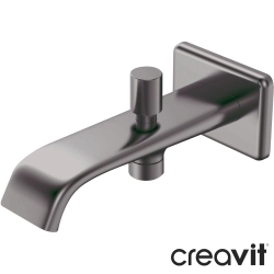 Creavit - Creavit Lua Ankastre Çıkış Ucu, Gun Grey (Yönlendiricili)
