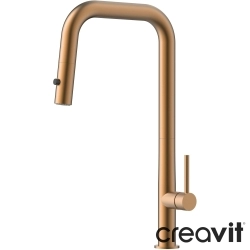Creavit - Creavit Ruby Spiralli Eviye Bataryası, Fırçalı Bakır