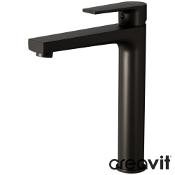 Creavit - Creavit Sharp Tezgah Üstü Lavabo Bataryası, Mat Siyah