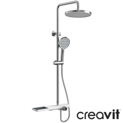 Creavit - Creavit Rin Duvara Monte Termostatik Banyo Bataryalı Duş Kolonu