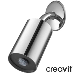 Creavit - Creavit Spot Duş Başlığı, Tek Akışlı (Duvardan Dirsek Dahil)