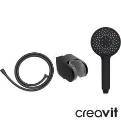 Creavit - Creavit El Duşu Takımı, 3 Akışlı, Mat Siyah