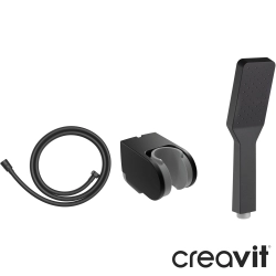 Creavit - Creavit El Duşu Takımı, Tek Akışlı, Mat Siyah