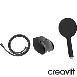 Creavit - Creavit El Duşu Takımı, Tek Akışlı, Mat Siyah