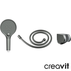 Creavit - Creavit El Duşu Takımı, 3 Akışlı, Gun Grey