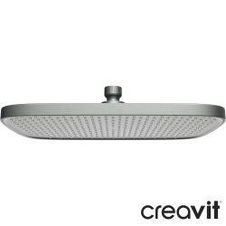 Creavit - Creavit Tepe Duşu, 30 cm, Gun Grey (Kare)